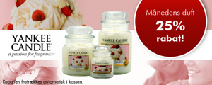 25% rabat på månedens duft fra Yankee Candle! 