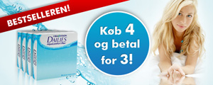 Køb 4 Dailies AquaComfort Plus og betal for 3! 