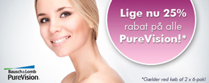 25% rabat på PureVision!