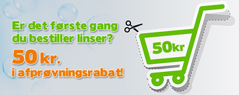 Afprøvningsrabat på 50 kr.