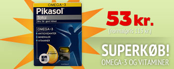 Superkøb! Pikasol Total 53 kr (rek 115 kr)