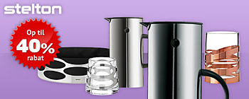 Op til 40% rabat på udvalgte produkter fra Stelton!