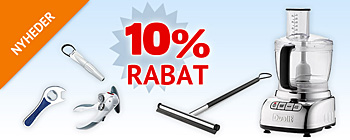 10% rabat på nyheder!