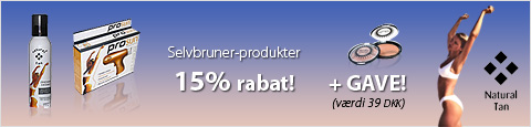 15 % rabat på Natural Tan selvbruner