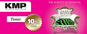 10% rabat på toners från KMP!