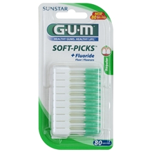 80 st/pakke - GUM Soft Picks + Fluoride