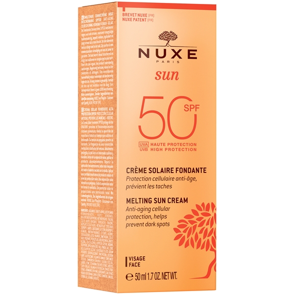 Nuxe SUN Melting Cream for Face SPF 50 (Billede 2 af 2)