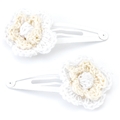 09084 Kidz White Snap Clip Set