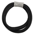 Crystal Leather Magnetic Bracelet