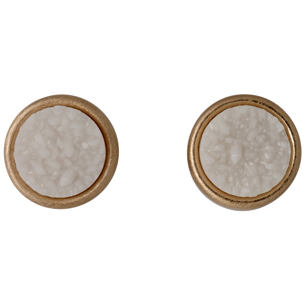 Small Round Rose Gold Earrings (Billede 1 af 2)