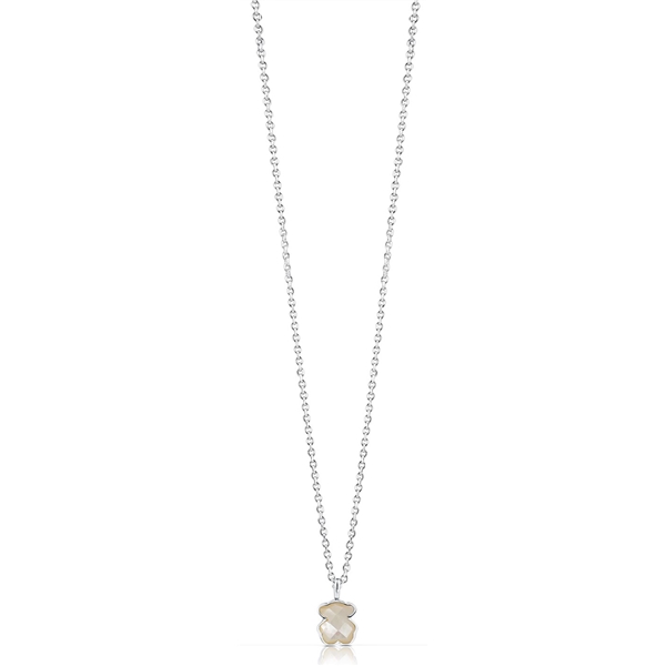 215434540 Silver TOUS Bear Necklace Pearl