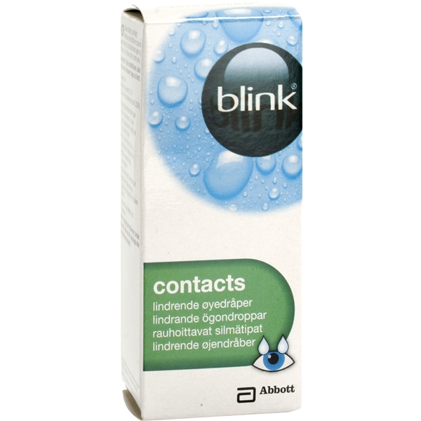 Blink Contacts Eye Drops 10ml (Billede 2 af 2)