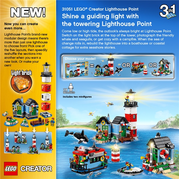 31051 LEGO Creator Fyrtårn og Hus (Billede 4 af 4)