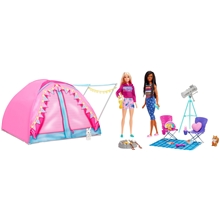Barbie Camping Telt + Dukker