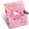 Hello Kitty Flower Dagbog med Lås