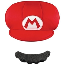 Super Mario Role Play Hat + Overskæg