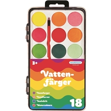 Vandfarver 18 stk.