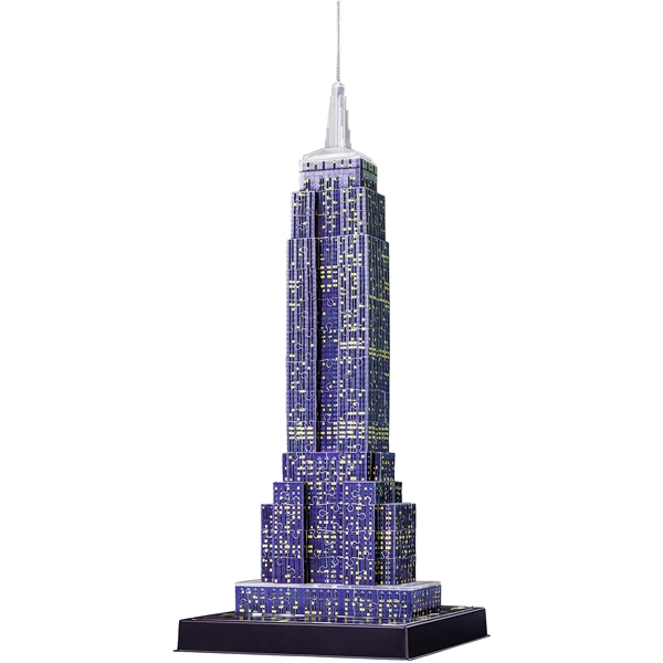 Puslespilsbygning 3D - Empire State Building LED (Billede 3 af 6)