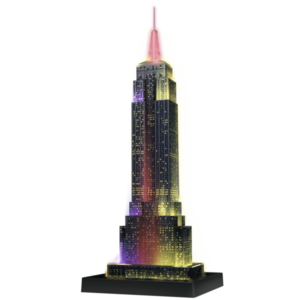 Puslespilsbygning 3D - Empire State Building LED (Billede 4 af 6)