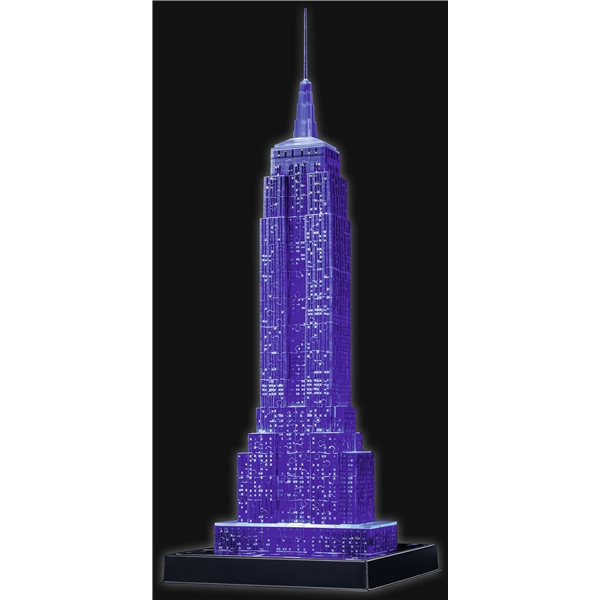 Puslespilsbygning 3D - Empire State Building LED (Billede 6 af 6)