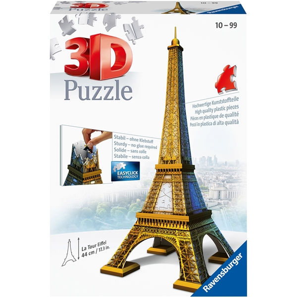 Puslespilsbygning 3D - Eiffeltårnet (Billede 1 af 7)