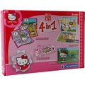 Hello Kitty Puslespil + Spil 4 i 1