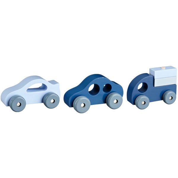 Kids Concept Træbiler Blå