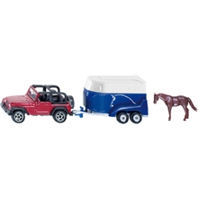 Siku 1:87 Jeep & Hestetrailer 1651