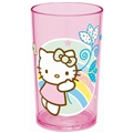 Hello Kitty Glas Lyserød Regnbue