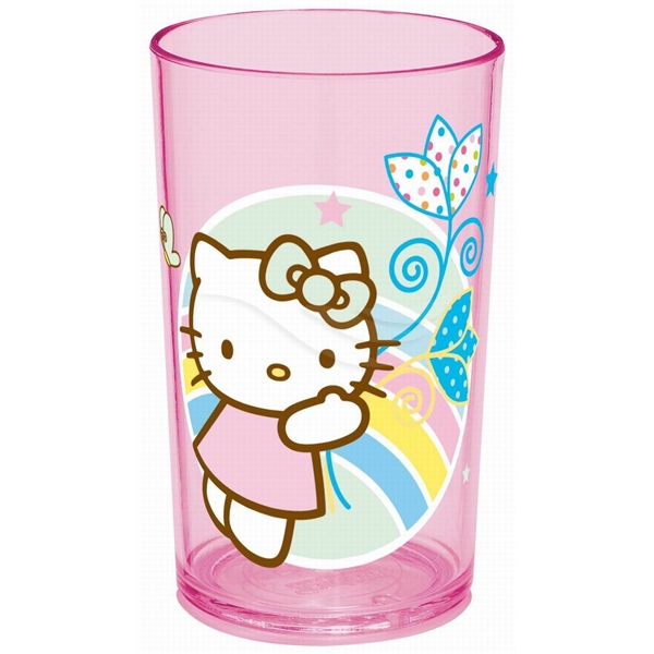 Hello Kitty Glas Lyserød Regnbue