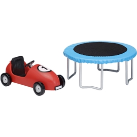 Lundby Småland Trampolin + Sæbekassebil