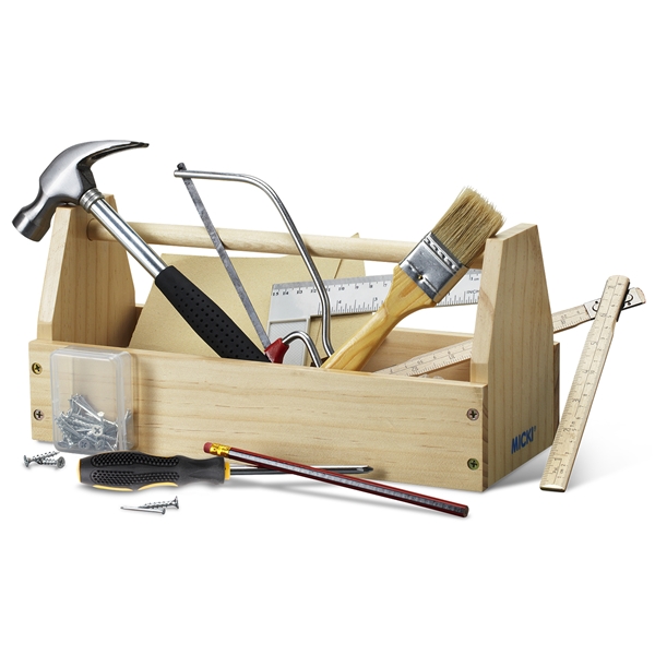 Tømrerkasse med Værktøj (Billede 1 af 4)