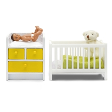 Lundby Stockholm Tremmeseng + Puslebord