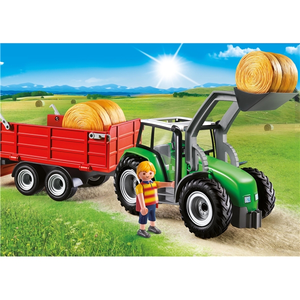 6130 Playmobil Stor Traktor med Trailer (Billede 2 af 2)