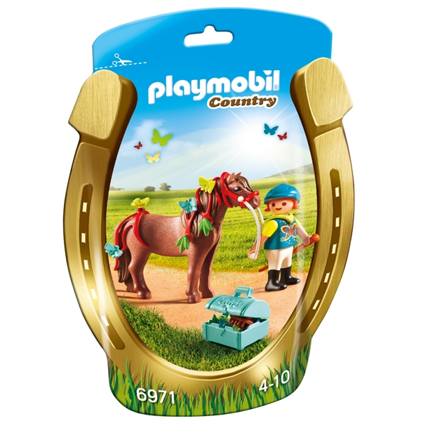 6971 Playmobil Rytter med Sommerfuglepony (Billede 1 af 3)