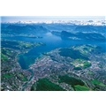 Puslespil 1000 Brikker Byen Fra Oven, Schweiz