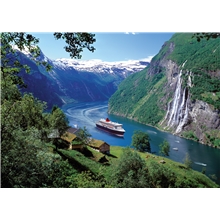 Puslespil 1000 Brikker Norsk Fjord