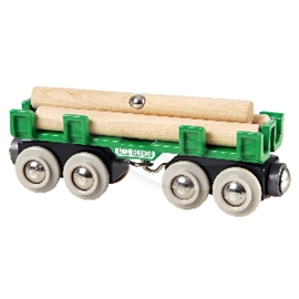 BRIO 33696 Togvogn med Tømmer