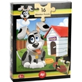 Træpuslespil Fido 16 Brikker