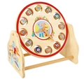 Day & Night Rotating Clock - Rød