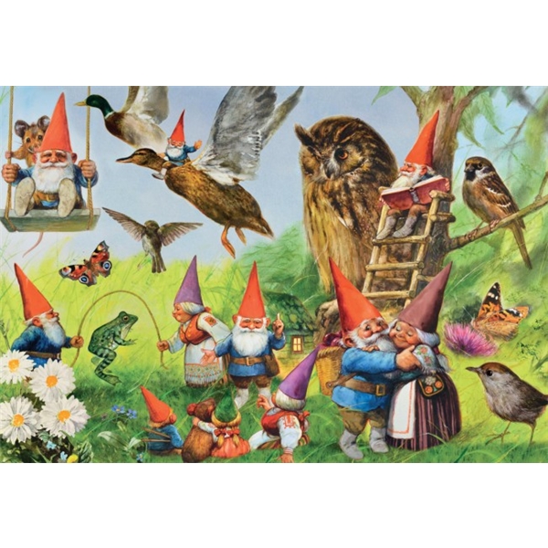 Puslespil 1000 Brikker At The Forest With Gnomes (Billede 2 af 4)