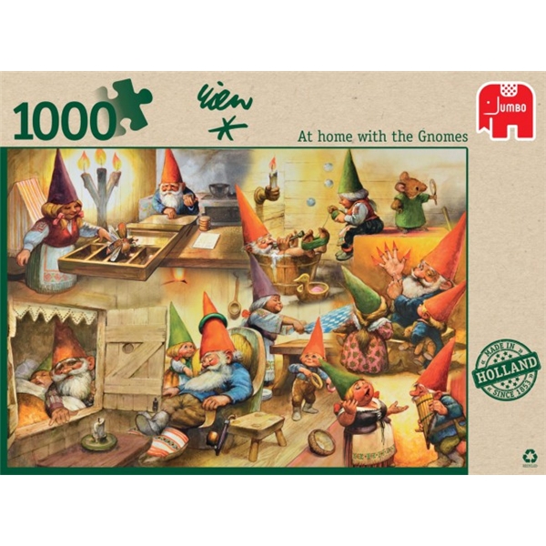 Puslespil 1000 Brikker At Home With The Gnomes (Billede 1 af 4)