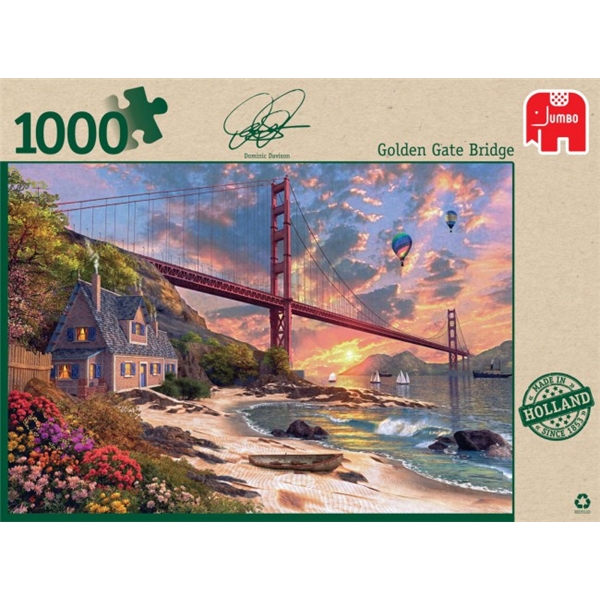 Puslespil 1000 Brikker Golden Gate Bridge (Billede 1 af 4)