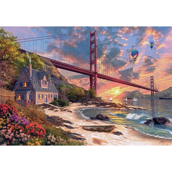 Puslespil 1000 Brikker Golden Gate Bridge (Billede 2 af 4)