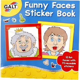 Funny Faces Sticker Book - Kreative bøger - Galt | Shopping4net