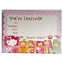 Hello Kitty Invitationskort