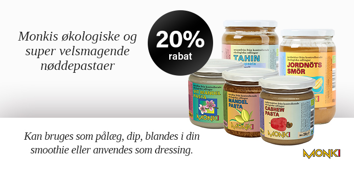 Økologiske nøddepastaer -  20% rabat!