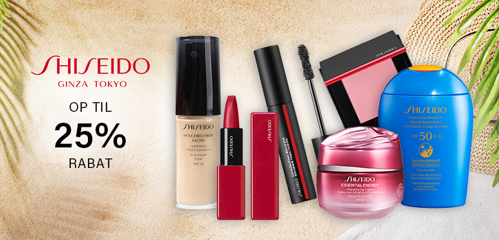 Shiseido - op til 25% rabat