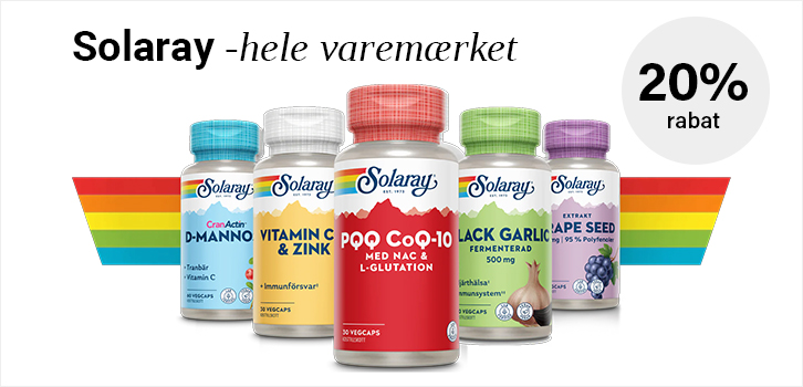 Bredt udvalg af urter, vitaminer og mineraler