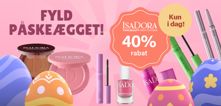 Fyld påskeægget! IsaDora make-up 40% rabat!! Kun i dag!